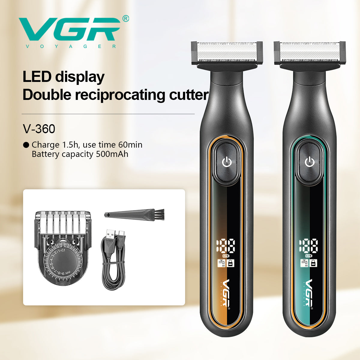 VGR V-360 Waterproof Hair Trimmer for Men