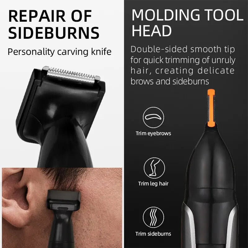 Kemei 2-in-1 Nose & Ear Hair Trimmer for Men