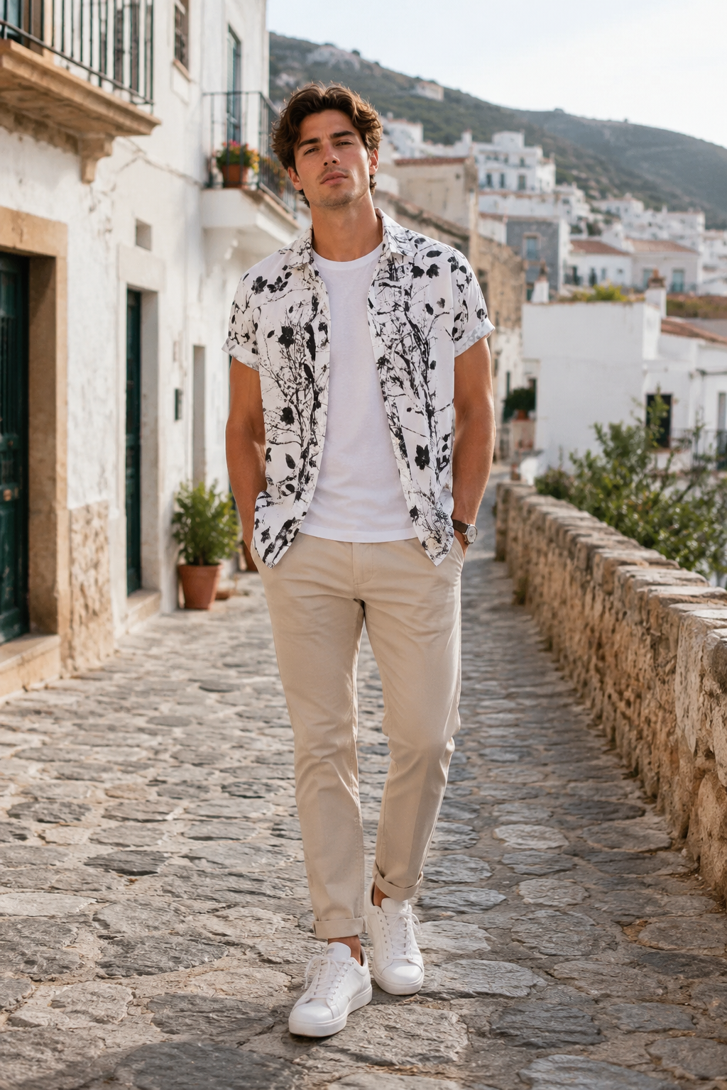Botanical Print Shirt